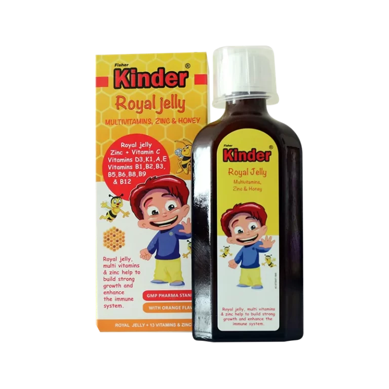 خرید شربت رویال ژلی فیشر کیندر 200 میلی لیتر