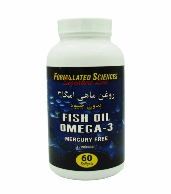 سافت ژل روغن ماهی امگا 3 بدون جیوه فرمولیتد ساینسز 60 عدد - Image 1