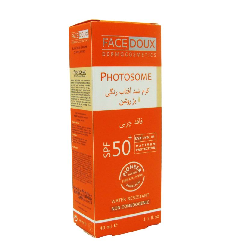 کرم ضد آفتاب فوتوزوم فیس دوکس ⁺SPF50 بژ روشن حجم ۴۰ میلی لیتر