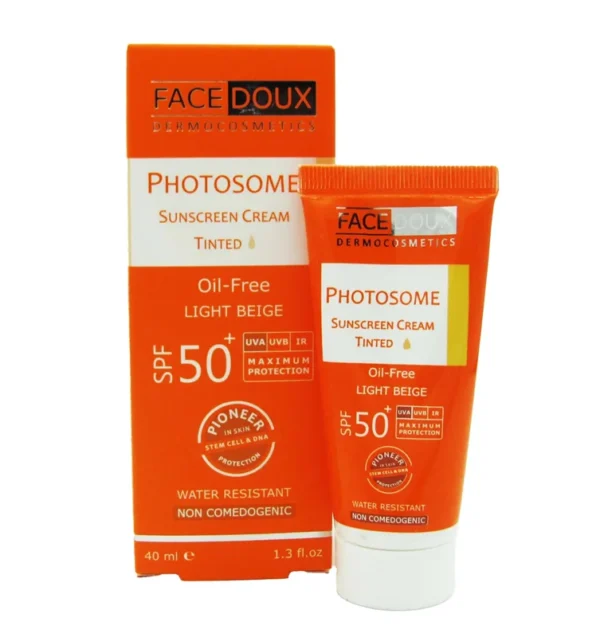 کرم ضد آفتاب فوتوزوم فیس دوکس ⁺SPF50 بژ روشن حجم ۴۰ میلی لیتر
