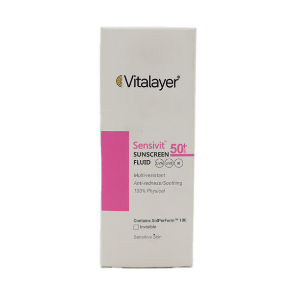 فلوئید ضد آفتاب سنسی ویت ویتالیر SPF 50 بی رنگ حجم 50 میلی لیتر