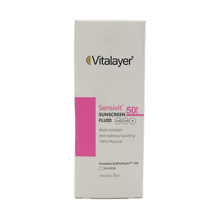 فلوئید ضد آفتاب سنسی ویت ویتالیر SPF 50 بی رنگ حجم 50 میلی لیتر